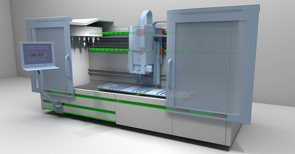 Sistemi di guide lineari_Machine tool protection opening, sliding monitor, roof expansion_Rollon